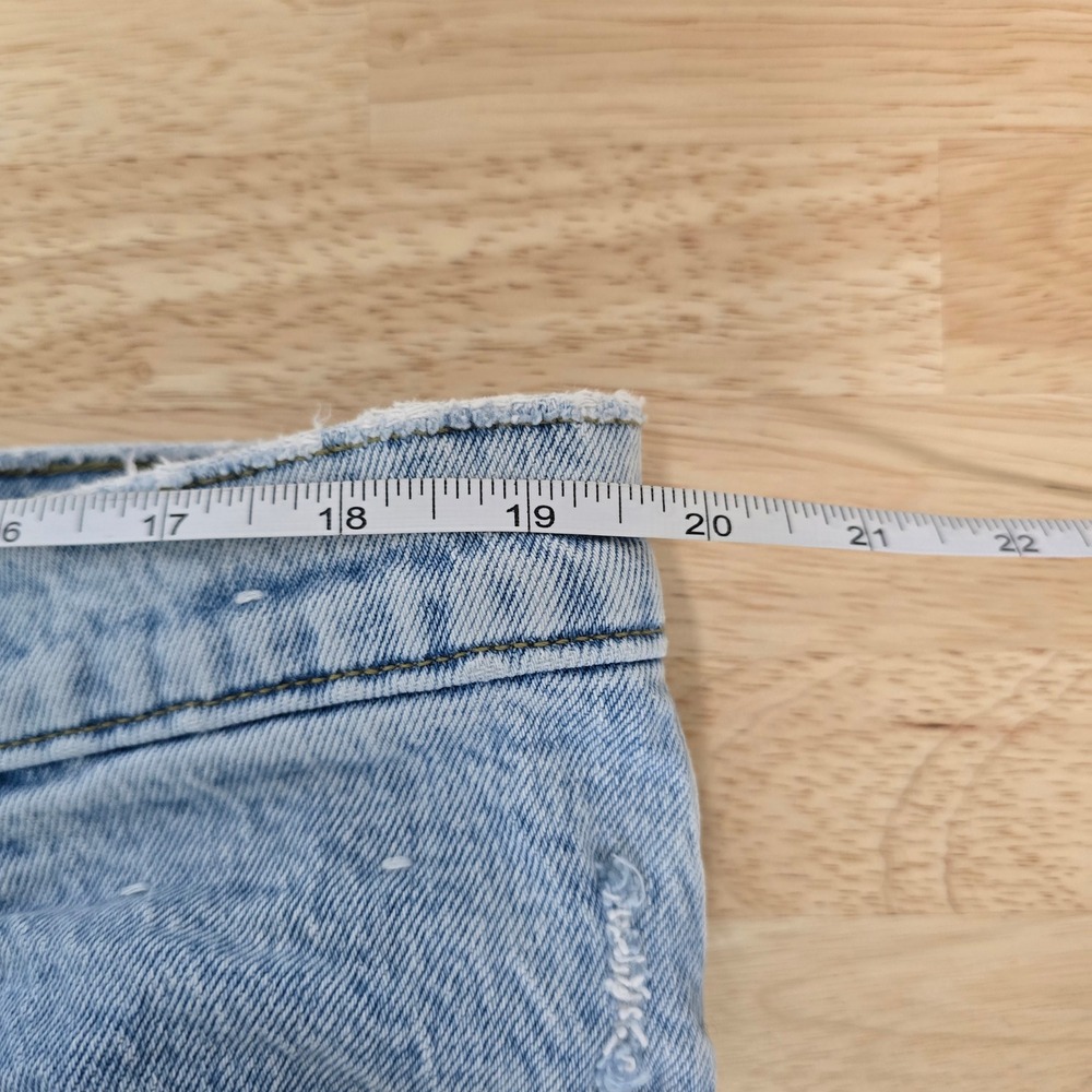 Abercrombie Fitch 90s‎ Straight Ultra High Rise Jeans Light Wash Size 34 / 18 - Picture 6 of 10